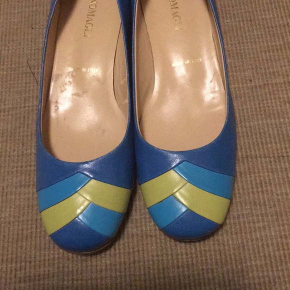 Italian made Bruno Magli turquoise shoes - Picture 6 of 6